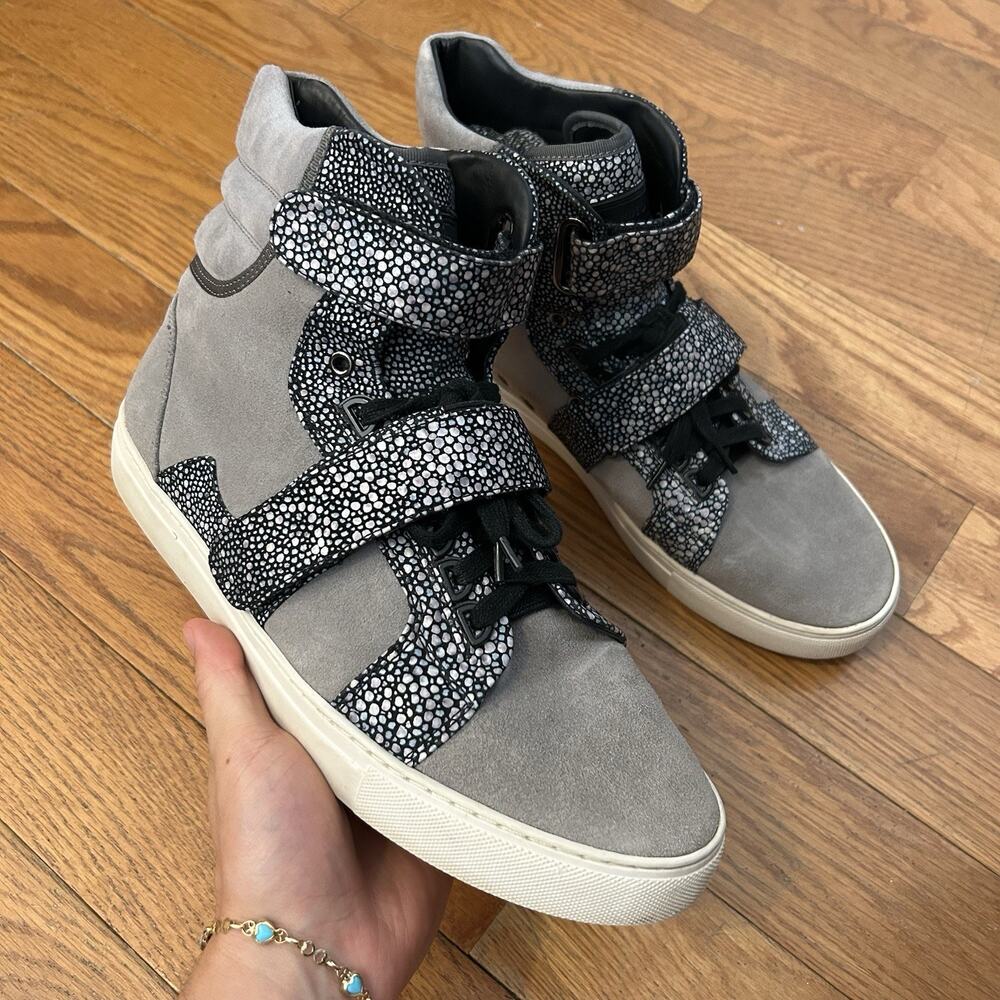 Android Homme High Top Suede Stingray Print Straps Sneakers Shoes Size 11